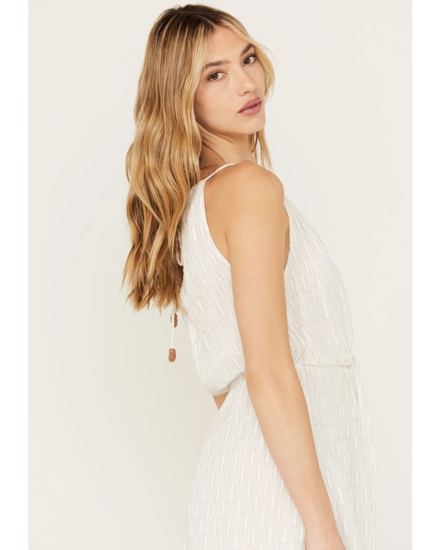 Idyllwind Women's Metallic Slip Tie Front Dress 3 Idyllwind Women's Metallic Slip Tie Front Dress - Image 3