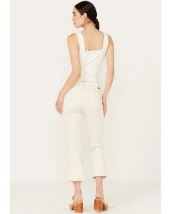 Mia And Moss Women's Antique Mid Rise Kick Flare Stretch Jeans -Wild West Belle Sales 2000389048 100 P3