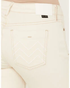 Mia And Moss Women's Antique Mid Rise Kick Flare Stretch Jeans