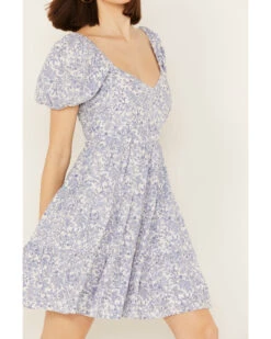 Yura Women's Floral Short Sleeve Mini Dress 7 Yura Women's Floral Short Sleeve Mini Dress -Wild West Belle Sales 2000394526 400 P3