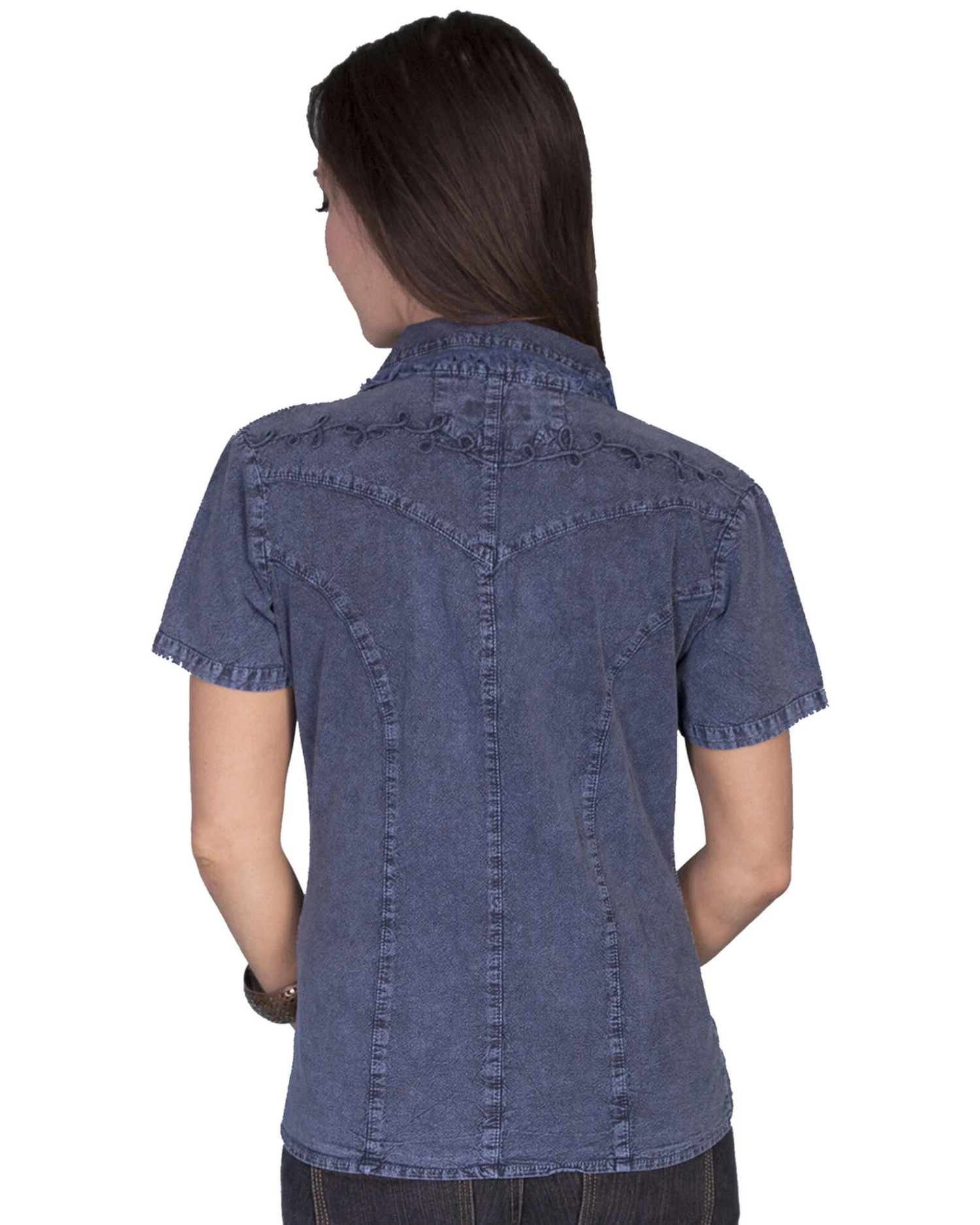 Scully Button Front Short Sleeve Top 2 Scully Button Front Short Sleeve Top - Image 2